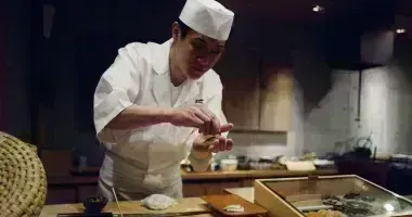 Sushi chef in Tokyo